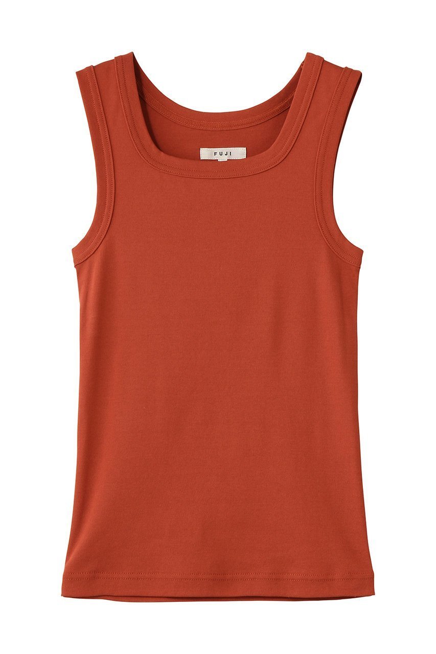 【フジ/FUJI】のCOTTON SQUARE TANK TOP 人気、トレンドファッション・服の通販 founy(ファニー) 　ファッション　Fashion　レディースファッション　Fashion for Women　トップス・カットソー　Cut & Sew Tops　キャミソール&ノースリーブ　Camisoles & Sleeveless Tops　シャツ・ブラウス・オフィスカジュアル　Elegant Blouses & Button-Ups　ロングTシャツ・Tシャツ　Longline T-Shirts & Tees　カットソー・ベーシックTシャツ　Cut-and-Sewn Tops / Stretch Tees & Basics　2026年　2026　インナー　Innerwear　キャミソール　Camisole, Spaghetti Strap Top　シンプル　Simple, Minimal　タンク　Tank Top, Sleeveless Top　デコルテ　Décolleté, Neckline　夏　Summer　春　Spring　S/S・春夏　SS, Spring/Summer, Warm Season　 other-1|ID: prp329100004848025 ipo3291000000035718725