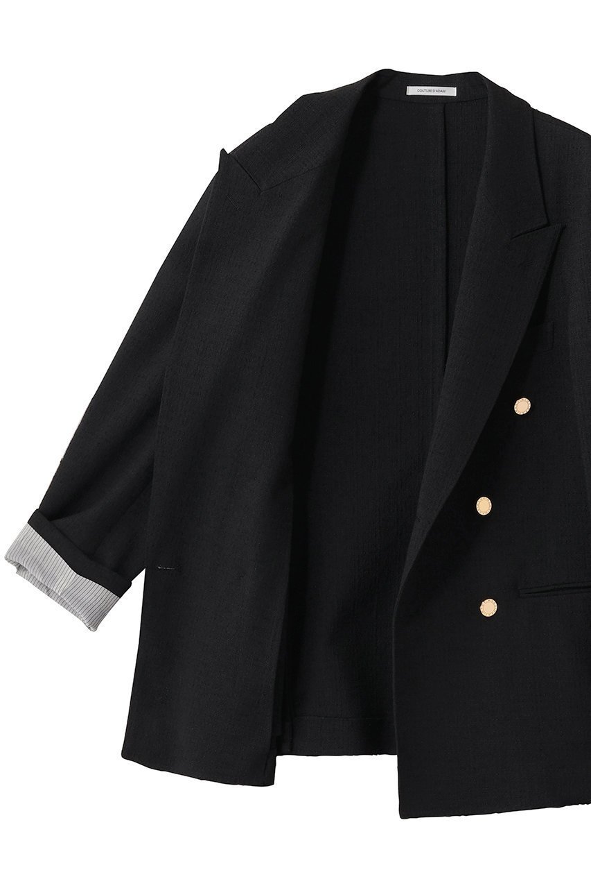 【クチュールドアダム/COUTURE D'ADAM】のサマーツイードダブルジャケット 人気、トレンドファッション・服の通販 founy(ファニー) 　ファッション　Fashion　レディースファッション　Fashion for Women　アウター　Coat / Outerwear Collection　レディースジャケット・軽アウター　Jackets　エレガント 上品　Elegant　ヴィンテージ　Vintage Style　春　Spring　ジャケット　Jacket, Outerwear　ジュエリー　Jewelry, Accessories　ドレス　Dress, One-Piece　リラックス　Relax, Relaxed Fit　ロング　Long, Long-Length　S/S・春夏　SS, Spring/Summer, Warm Season　夏　Summer　2026年　2026　other-6|ID: prp329100004848029 ipo3291000000036073921