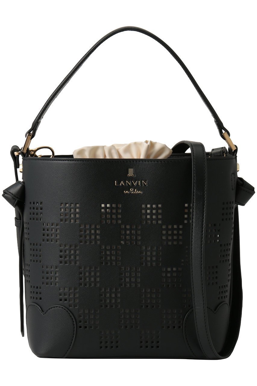 【ランバン オン ブルー/LANVIN en Bleu】のペルフォレ パンチングショルダーバッグ インテリア・キッズ・メンズ・レディースファッション・服の通販 founy(ファニー) ファッション Fashion レディースファッション Fashion for Women バッグ Bags 2026年 2026 バケツ Bucket, Bucket Style ポーチ Pouch, Small Case エレガント 上品 Elegant 夏 Summer 巾着 Drawstring Bag, Kinchaku 春 Spring S/S・春夏 SS, Spring/Summer, Warm Season ブラック|ID: prp329100004848043 ipo3291000000035431220