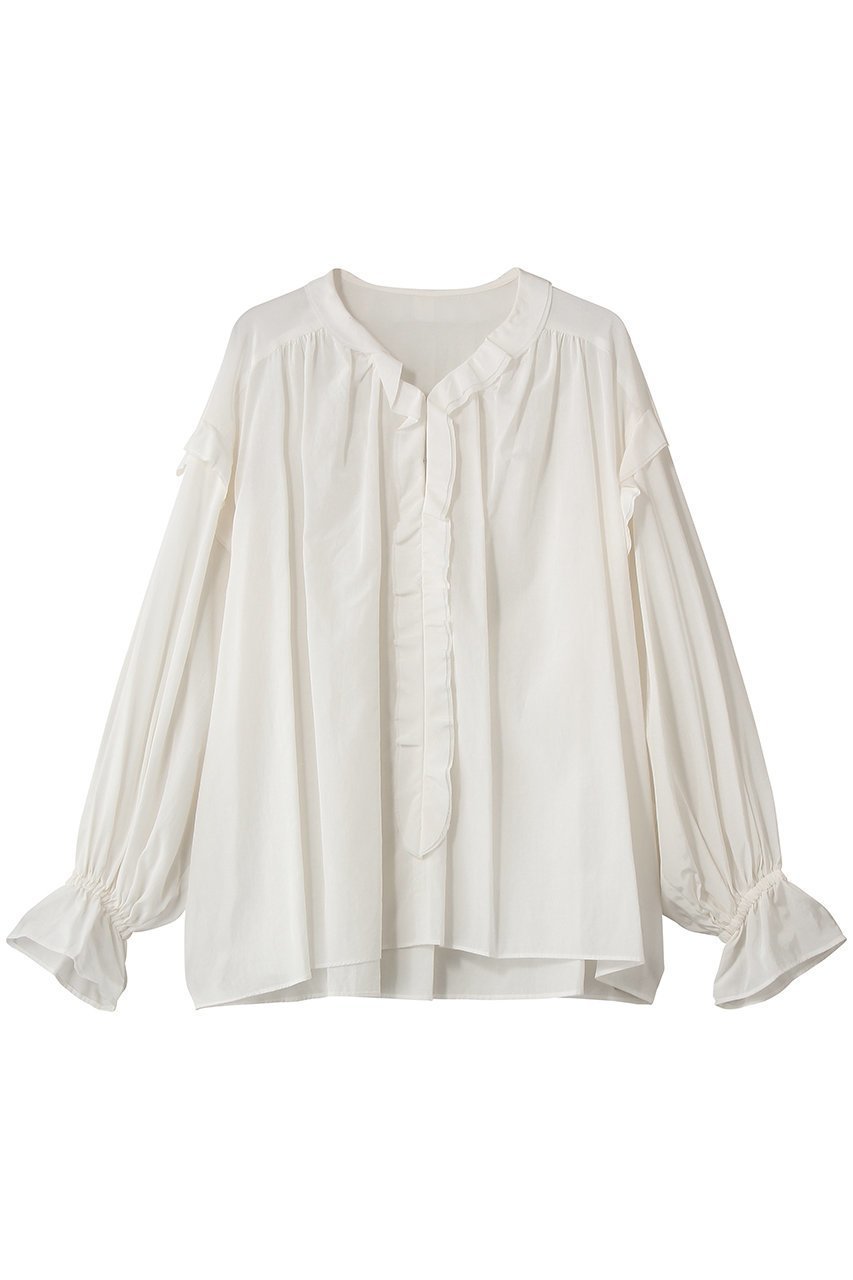 【ランバン オン ブルー/LANVIN en Bleu】のトリアセローンラッフルブラウス インテリア・キッズ・メンズ・レディースファッション・服の通販 founy(ファニー) ファッション Fashion レディースファッション Fashion for Women トップス・カットソー Cut & Sew Tops シャツ・ブラウス・オフィスカジュアル Elegant Blouses & Button-Ups 2026年 2026 スリーブ Sleeve, Long Sleeve / Short Sleeve デニム Denim, Jeans Material フェミニン Feminine, Girly ロング Long, Long-Length 夏 Summer 春 Spring S/S・春夏 SS, Spring/Summer, Warm Season オフ|ID: prp329100004848048 ipo3291000000035431259