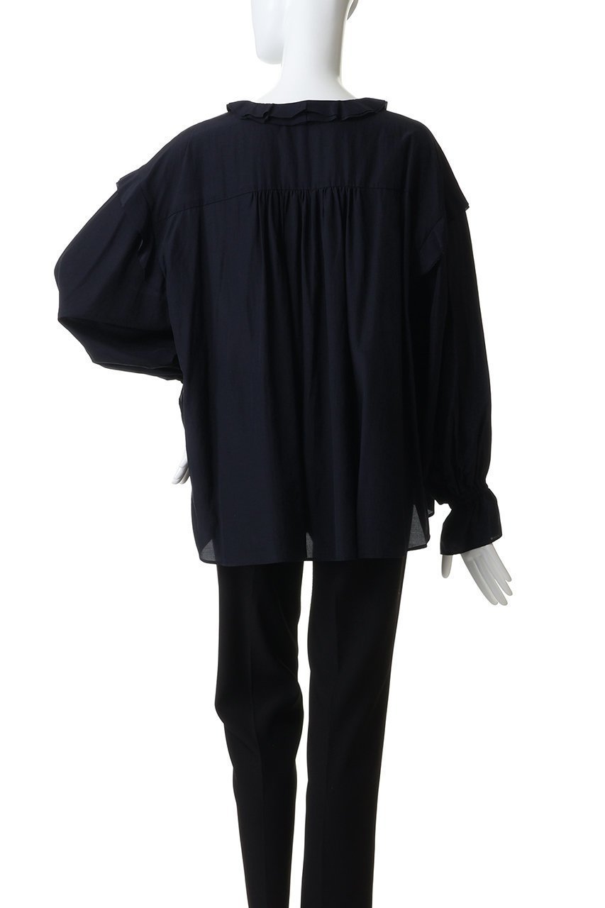 【ランバン オン ブルー/LANVIN en Bleu】のトリアセローンラッフルブラウス 人気、トレンドファッション・服の通販 founy(ファニー) ファッション Fashion レディースファッション Fashion for Women トップス・カットソー Cut & Sew Tops シャツ・ブラウス・オフィスカジュアル Elegant Blouses & Button-Ups 2026年 2026 スリーブ Sleeve, Long Sleeve / Short Sleeve デニム Denim, Jeans Material フェミニン Feminine, Girly ロング Long, Long-Length 夏 Summer 春 Spring S/S・春夏 SS, Spring/Summer, Warm Season other-4|ID: prp329100004848048 ipo3291000000035431269