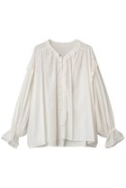 【ランバン オン ブルー/LANVIN en Bleu】のトリアセローンラッフルブラウス 人気、トレンドファッション・服の通販 founy(ファニー) ファッション Fashion レディースファッション Fashion for Women トップス・カットソー Cut & Sew Tops シャツ・ブラウス・オフィスカジュアル Elegant Blouses & Button-Ups 2026年 2026 スリーブ Sleeve, Long Sleeve / Short Sleeve デニム Denim, Jeans Material フェミニン Feminine, Girly ロング Long, Long-Length 夏 Summer 春 Spring S/S・春夏 SS, Spring/Summer, Warm Season thumbnail オフ|ID: prp329100004848048 ipo3291000000035955473