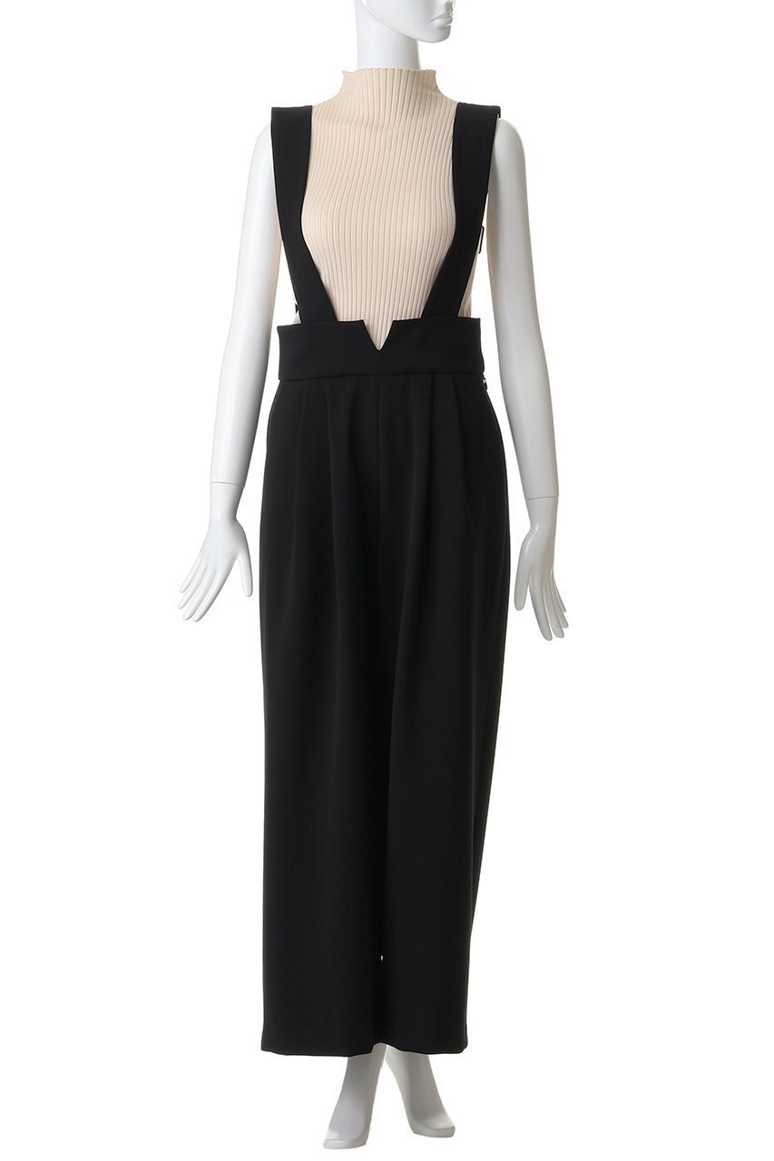 【ランバン オン ブルー/LANVIN en Bleu】のダブルクロスサスペンダーワイドパンツ 人気、トレンドファッション・服の通販 founy(ファニー) 　ファッション　Fashion　レディースファッション　Fashion for Women　パンツ　Pants & Trousers　サスペンダー　Suspenders, Braces　シンプル　Simple, Minimal　ダブル　Double, Double-Breasted　フォルム　Silhouette, Form　ワイド　Wide, Wide Fit　other-2|ID: prp329100004848055 ipo3291000000036074014