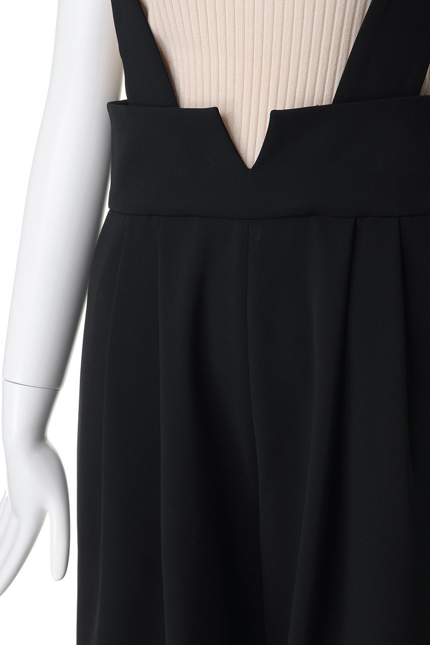 【ランバン オン ブルー/LANVIN en Bleu】のダブルクロスサスペンダーワイドパンツ 人気、トレンドファッション・服の通販 founy(ファニー) 　ファッション　Fashion　レディースファッション　Fashion for Women　パンツ　Pants & Trousers　サスペンダー　Suspenders, Braces　シンプル　Simple, Minimal　ダブル　Double, Double-Breasted　フォルム　Silhouette, Form　ワイド　Wide, Wide Fit　other-5|ID: prp329100004848055 ipo3291000000036074018