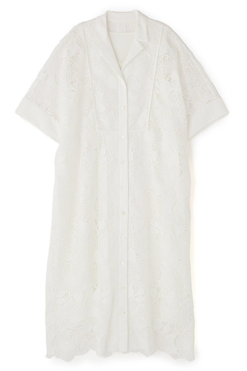 【アドーア/ADORE】のビッグフラワーレースワンピース インテリア・キッズ・メンズ・レディースファッション・服の通販 founy(ファニー) ファッション Fashion レディースファッション Fashion for Women ワンピース Dresses チュニック Tunic Tops & Dresses スタンダード Standard, Basic チュニック Tunic, Long Top フラワー Flower, Floral レース Lace, Lace Fabric ホワイト|ID: prp329100004848090 ipo3291000000035431579
