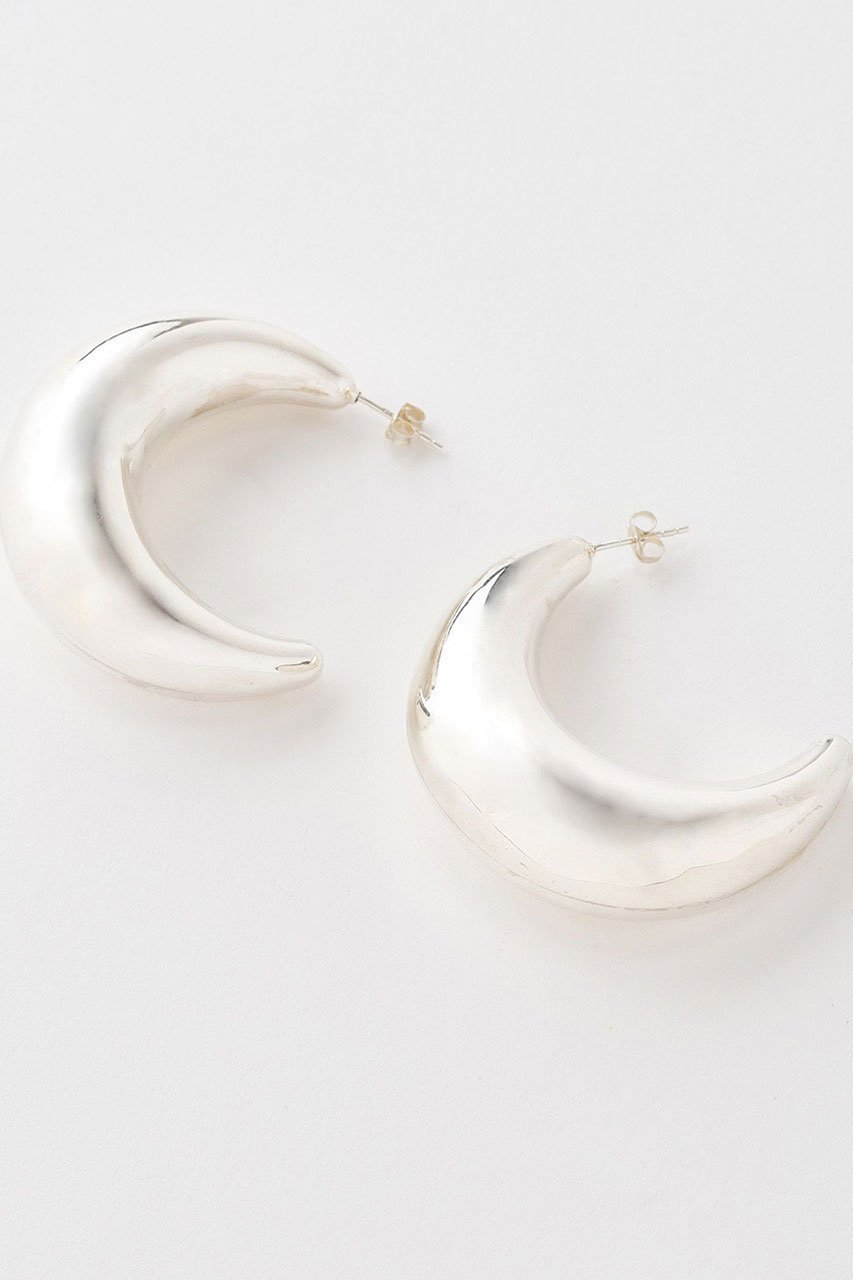 【カレンソロジー/Curensology】の〈CSG〉シルバームーンピアス 人気、トレンドファッション・服の通販 founy(ファニー) 　ファッション　Fashion　レディースファッション　Fashion for Women　ジュエリー　Jewelry　ファッションリング　Fashion Rings　イヤリング・フープ・ドロップタイプ　Hoop, Drop & Clip Earrings　2026年　2026　イヤリング　Earrings　シルバー　Silver, Metallic Silver　シンプル　Simple, Minimal　人気　Popular, Best Seller　夏　Summer　春　Spring　S/S・春夏　SS, Spring/Summer, Warm Season　other-2|ID: prp329100004848426 ipo3291000000035443955