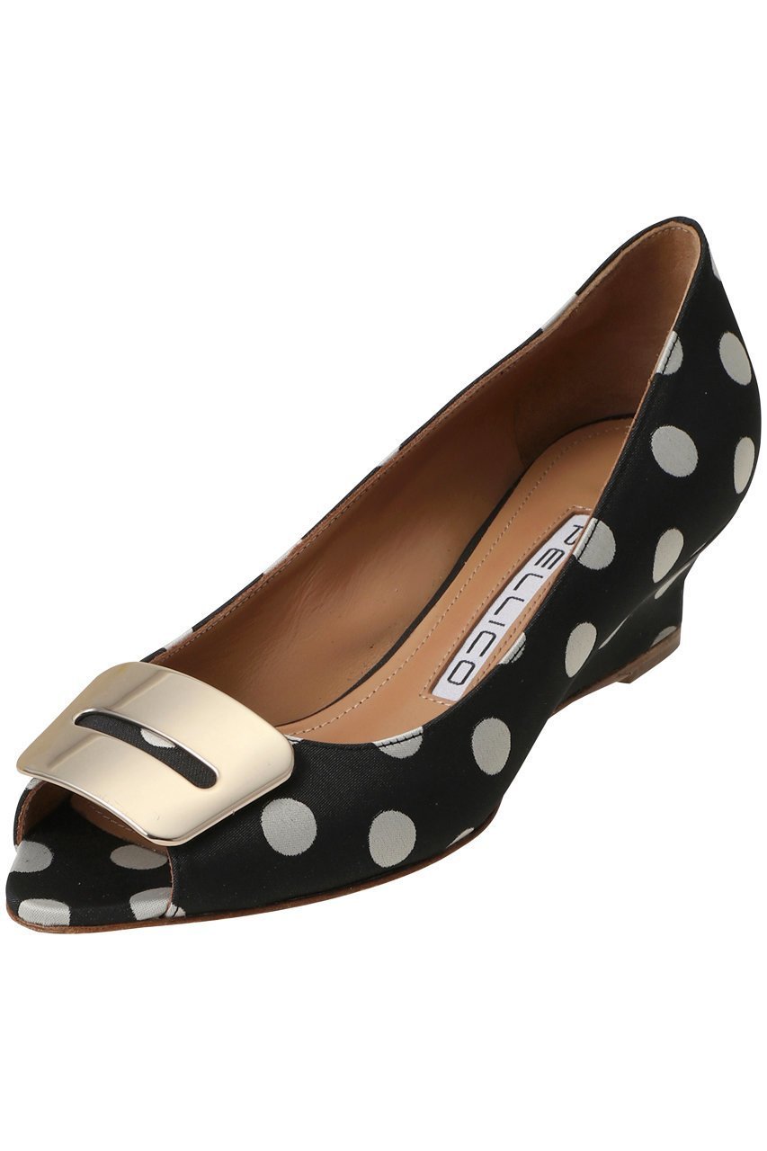 【ペリーコ/PELLICO】のANELLI ドット柄オープントゥウェッジヒールパンプス 人気、トレンドファッション・服の通販 founy(ファニー) 　ファッション　Fashion　レディースファッション　Fashion for Women　2026年　2026　オープントゥ　Open Toe Shoes　ドット　Polka Dot, Dot Pattern　モダン　Modern, Contemporary　夏　Summer　春　Spring　S/S・春夏　SS, Spring/Summer, Warm Season　 other-1|ID: prp329100004848431 ipo3291000000036092258