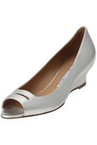 【ペリーコ/PELLICO】のANELLI ドット柄オープントゥウェッジヒールパンプス シルバー|ID:prp329100004848432