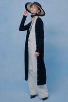 【アルアバイル/allureville】の【LOULOU WILLOUGHBY】カノコワイドボーダーカーディガン ワンピース ブラック|ID: prp329100004848437 ipo3291000000035444155