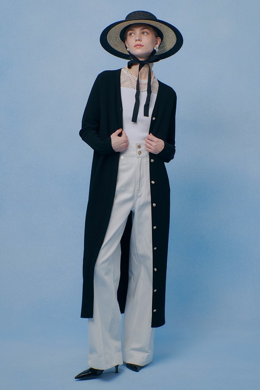 【アルアバイル/allureville】の【LOULOU WILLOUGHBY】カノコワイドボーダーカーディガン ワンピース 人気、トレンドファッション・服の通販 founy(ファニー) 　ファッション　Fashion　レディースファッション　Fashion for Women　ワンピース　Dresses　2026年　2026　カーディガン　Cardigan, Knitwear　リラックス　Relax, Relaxed Fit　ロング　Long, Long-Length　夏　Summer　春　Spring　S/S・春夏　SS, Spring/Summer, Warm Season　other-5|ID: prp329100004848437 ipo3291000000035444159