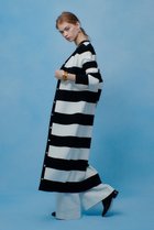 【アルアバイル/allureville】の【LOULOU WILLOUGHBY】カノコワイドボーダーカーディガン ワンピース 人気、トレンドファッション・服の通販 founy(ファニー) ファッション Fashion レディースファッション Fashion for Women ワンピース Dresses 2026年 2026 カーディガン Cardigan, Knitwear リラックス Relax, Relaxed Fit ロング Long, Long-Length 夏 Summer 春 Spring S/S・春夏 SS, Spring/Summer, Warm Season thumbnail ブラック系|ID: prp329100004848437 ipo3291000000036092276