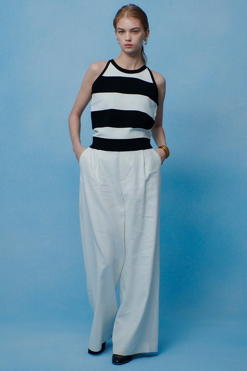 【アルアバイル/allureville】の【LOULOU WILLOUGHBY】カノコワイドボーダータンク 人気、トレンドファッション・服の通販 founy(ファニー) 　ファッション　Fashion　レディースファッション　Fashion for Women　トップス・カットソー　Cut & Sew Tops　ニット　Knit Tops & Sweaters　カジュアルプルオーバー・ニットトップス　Pullovers & Knit Tops / Casual Pullovers　2026年　2026　インナー　Innerwear　カーディガン　Cardigan, Knitwear　コンパクト　Compact, Small Size　タンク　Tank Top, Sleeveless Top　バランス　Balance, Style Balance　ボーダー　Border, Stripe　ロング　Long, Long-Length　ワイド　Wide, Wide Fit　今季　This Season, Current Season　夏　Summer　春　Spring　S/S・春夏　SS, Spring/Summer, Warm Season　other-2|ID: prp329100004848438 ipo3291000000035444163