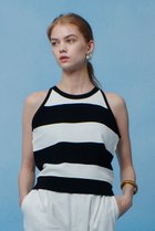 【アルアバイル/allureville】の【LOULOU WILLOUGHBY】カノコワイドボーダータンク ブラック系|ID: prp329100004848438 ipo3291000000036932149