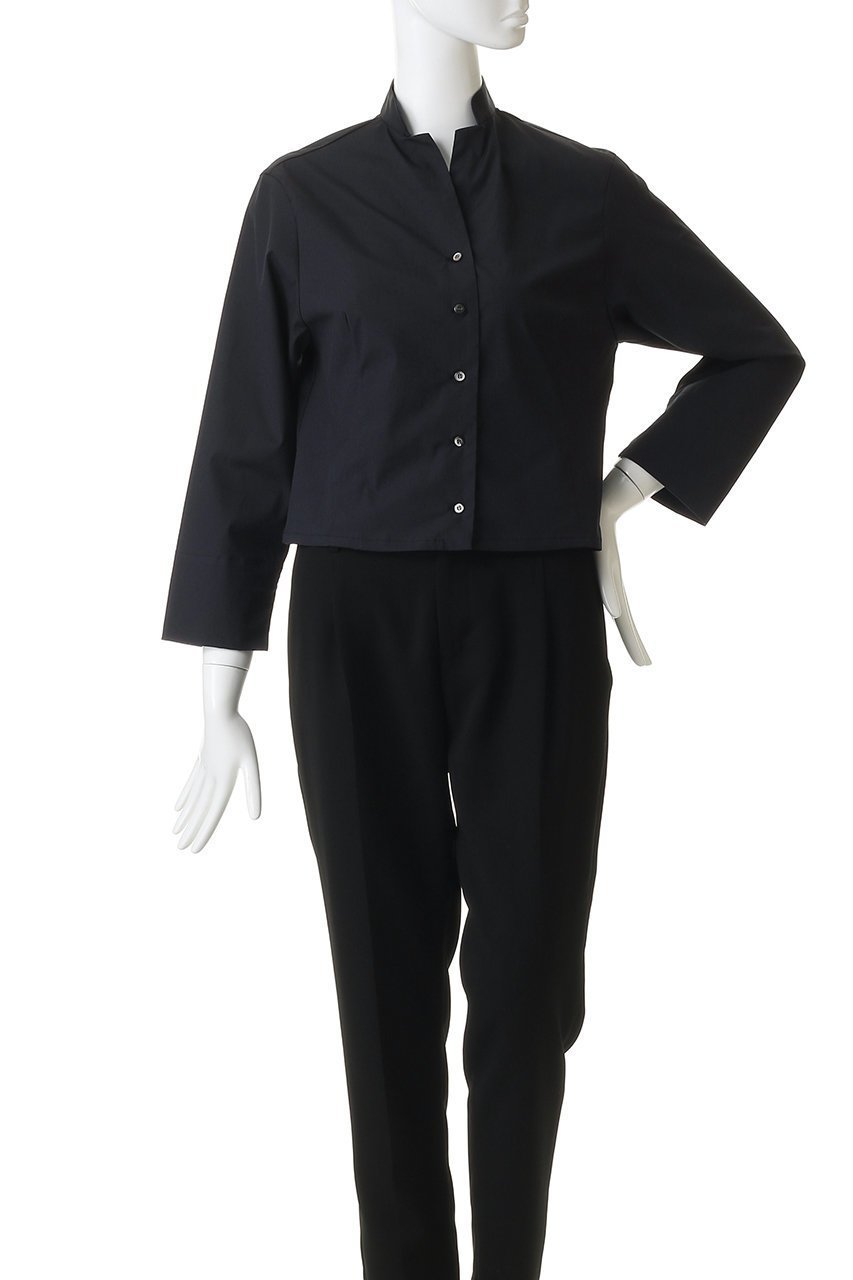 【ミズイロ インド/mizuiro ind】のstand collar short shirt シャツ 人気、トレンドファッション・服の通販 founy(ファニー) 　ファッション　Fashion　レディースファッション　Fashion for Women　トップス・カットソー　Cut & Sew Tops　シャツ・ブラウス・オフィスカジュアル　Elegant Blouses & Button-Ups　ロングTシャツ・Tシャツ　Longline T-Shirts & Tees　2026年　2026　コンパクト　Compact, Small Size　ショート　Short, Short Length　シンプル　Simple, Minimal　スタンド　Stand Collar, Upright Stand　スリーブ　Sleeve, Long Sleeve / Short Sleeve　デニム　Denim, Jeans Material　ミックス　Mix, Mixed Style　ロング　Long, Long-Length　エレガント 上品　Elegant　夏　Summer　春　Spring　S/S・春夏　SS, Spring/Summer, Warm Season　other-2|ID: prp329100004848441 ipo3291000000035444189