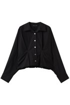 【ミズイロ インド/mizuiro ind】のcocoon short shirt シャツ 人気、トレンドファッション・服の通販 founy(ファニー) ファッション Fashion レディースファッション Fashion for Women トップス・カットソー Cut & Sew Tops シャツ・ブラウス・オフィスカジュアル Elegant Blouses & Button-Ups ロングTシャツ・Tシャツ Longline T-Shirts & Tees 2026年 2026 スリーブ Sleeve, Long Sleeve / Short Sleeve マニッシュ Mannish, Boyish ロング Long, Long-Length 夏 Summer 春 Spring S/S・春夏 SS, Spring/Summer, Warm Season thumbnail black|ID: prp329100004848442 ipo3291000000035444197