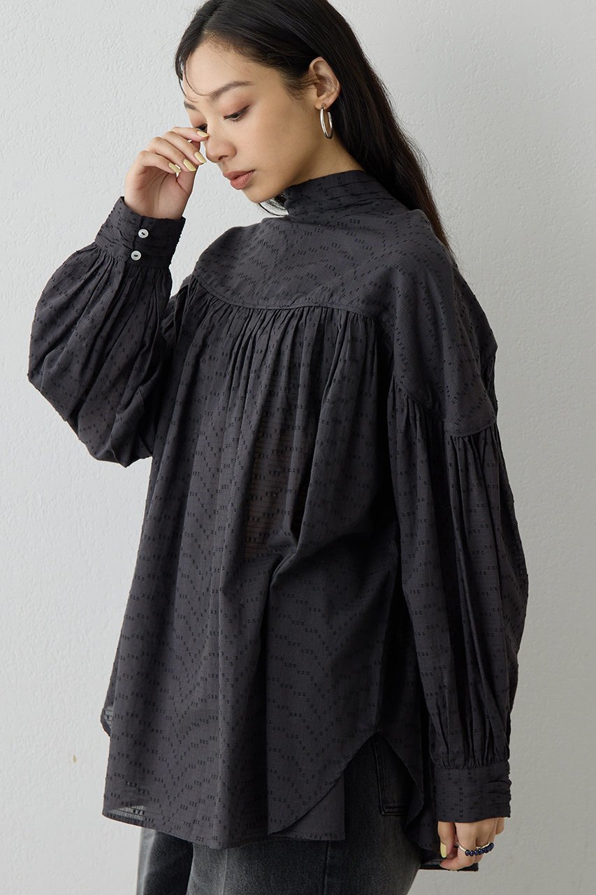 【ウィムガゼット/Whim Gazette】のコットンギャザー切替ブラウス 人気、トレンドファッション・服の通販 founy(ファニー) 　ファッション　Fashion　レディースファッション　Fashion for Women　トップス・カットソー　Cut & Sew Tops　シャツ・ブラウス・オフィスカジュアル　Elegant Blouses & Button-Ups　2026年　2026　おすすめ　Recommended / Our Picks　インド　Indian Textile　ギャザー　Gathered, Ruffled　スリーブ　Sleeve, Long Sleeve / Short Sleeve　リボン　Ribbon, Bow　ロング　Long, Long-Length　エレガント 上品　Elegant　切替　Switching, Contrast Panel　夏　Summer　春　Spring　S/S・春夏　SS, Spring/Summer, Warm Season　other-3|ID: prp329100004848445 ipo3291000000035444261