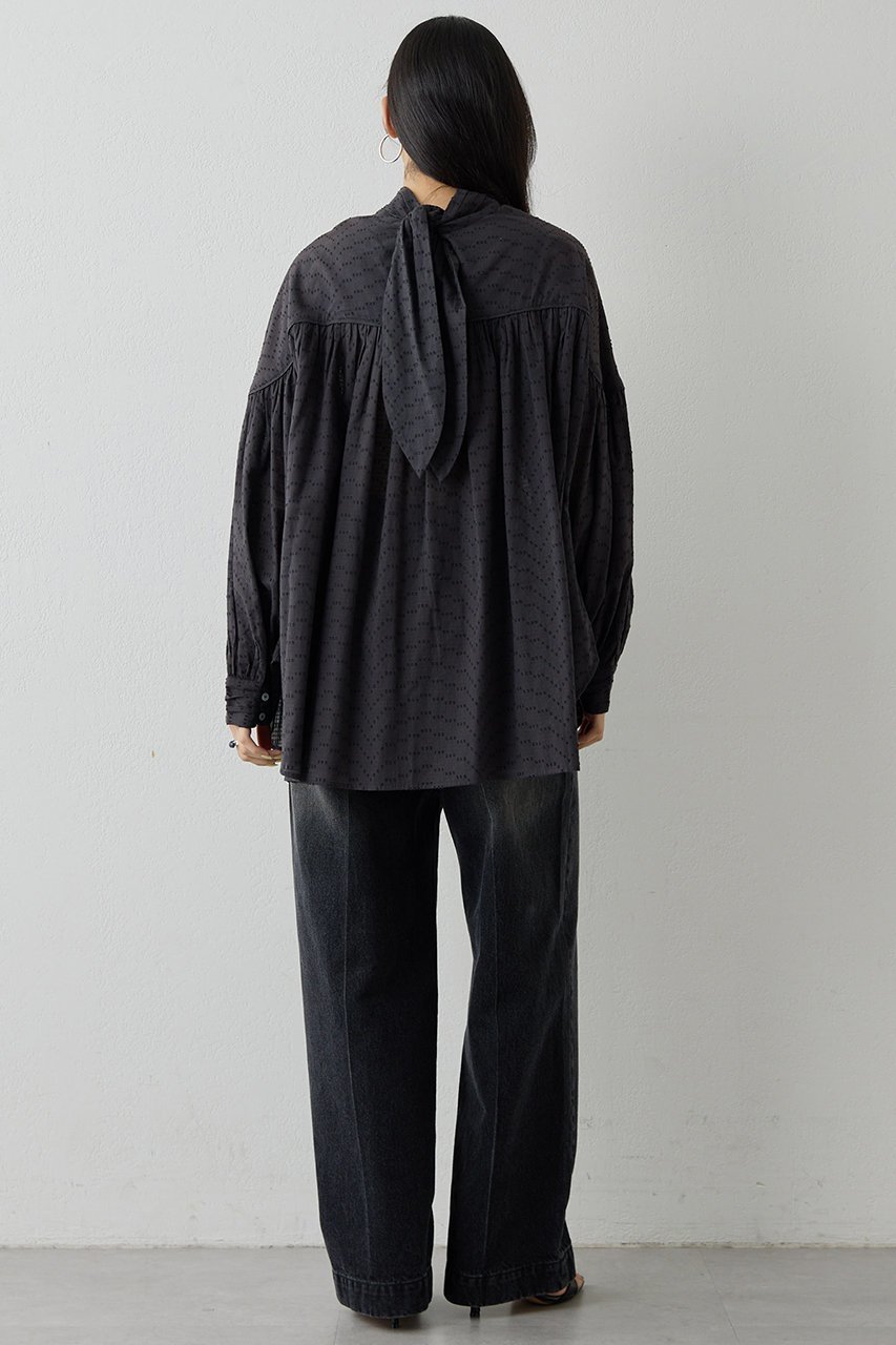 【ウィムガゼット/Whim Gazette】のコットンギャザー切替ブラウス 人気、トレンドファッション・服の通販 founy(ファニー) 　ファッション　Fashion　レディースファッション　Fashion for Women　トップス・カットソー　Cut & Sew Tops　シャツ・ブラウス・オフィスカジュアル　Elegant Blouses & Button-Ups　2026年　2026　おすすめ　Recommended / Our Picks　インド　Indian Textile　ギャザー　Gathered, Ruffled　スリーブ　Sleeve, Long Sleeve / Short Sleeve　リボン　Ribbon, Bow　ロング　Long, Long-Length　エレガント 上品　Elegant　切替　Switching, Contrast Panel　夏　Summer　春　Spring　S/S・春夏　SS, Spring/Summer, Warm Season　other-4|ID: prp329100004848445 ipo3291000000035444262