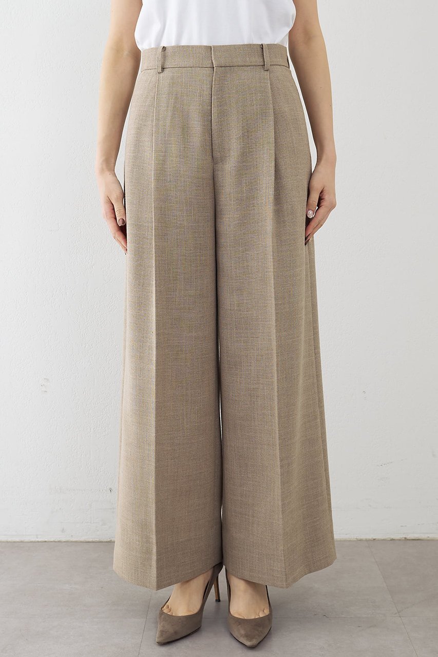 【ウィムガゼット/Whim Gazette】のリネンライクワイドパンツ 人気、トレンドファッション・服の通販 founy(ファニー) 　ファッション　Fashion　レディースファッション　Fashion for Women　パンツ　Pants & Trousers　2026年　2026　おすすめ　Recommended / Our Picks　クール　Cool, Chic　セットアップ　Set-Up, Coordinated Outfit　センター　Center, Center Line　フロント　Front, Front Design　ワイド　Wide, Wide Fit　エレガント 上品　Elegant　夏　Summer　春　Spring　S/S・春夏　SS, Spring/Summer, Warm Season　other-6|ID: prp329100004848446 ipo3291000000035444272