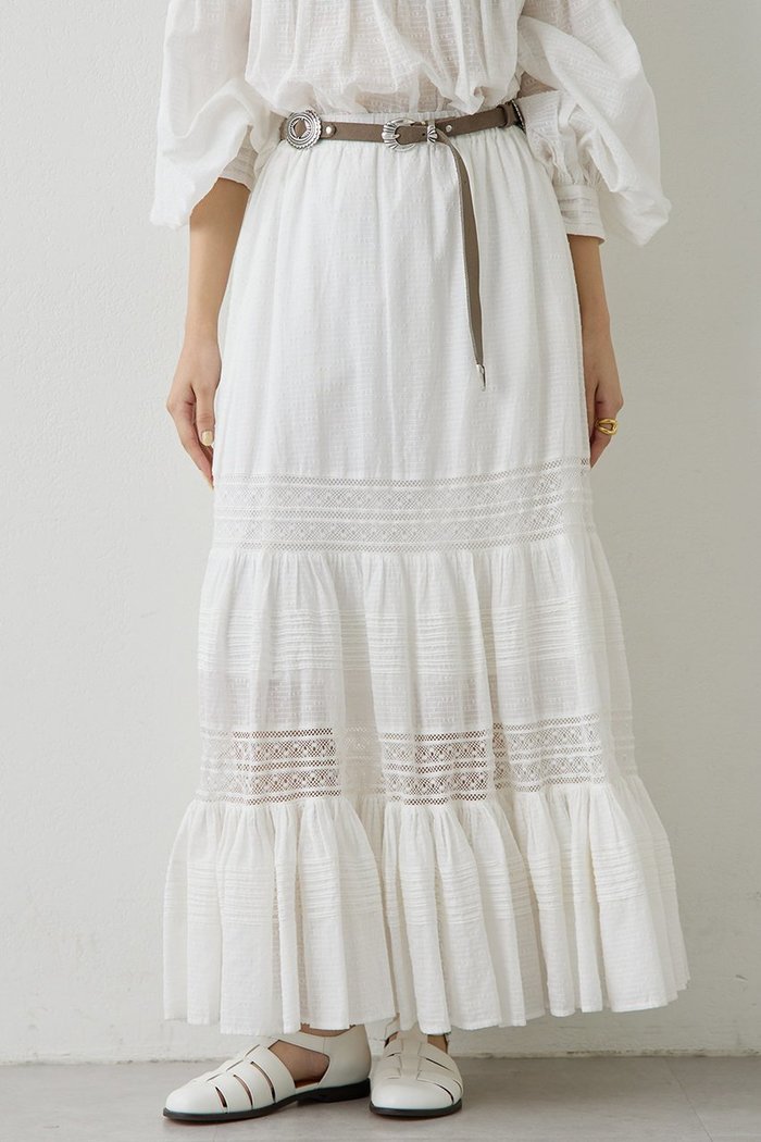 【ウィムガゼット/Whim Gazette】のコットンギャザーマキシスカート インテリア・キッズ・メンズ・レディースファッション・服の通販 founy(ファニー) https://founy.com/ ファッション Fashion レディースファッション Fashion for Women スカート Skirts ロングスカート Long Skirts / Maxi & Midi Skirts 2026年 2026 おすすめ Recommended / Our Picks インド Indian Textile ギャザー Gathered, Ruffled ティアードスカート Tiered Skirt, Flounced Skirt レース Lace, Lace Fabric ロング Long, Long-Length 夏 Summer 春 Spring S/S・春夏 SS, Spring/Summer, Warm Season |ID: prp329100004848447 ipo3291000000035444275