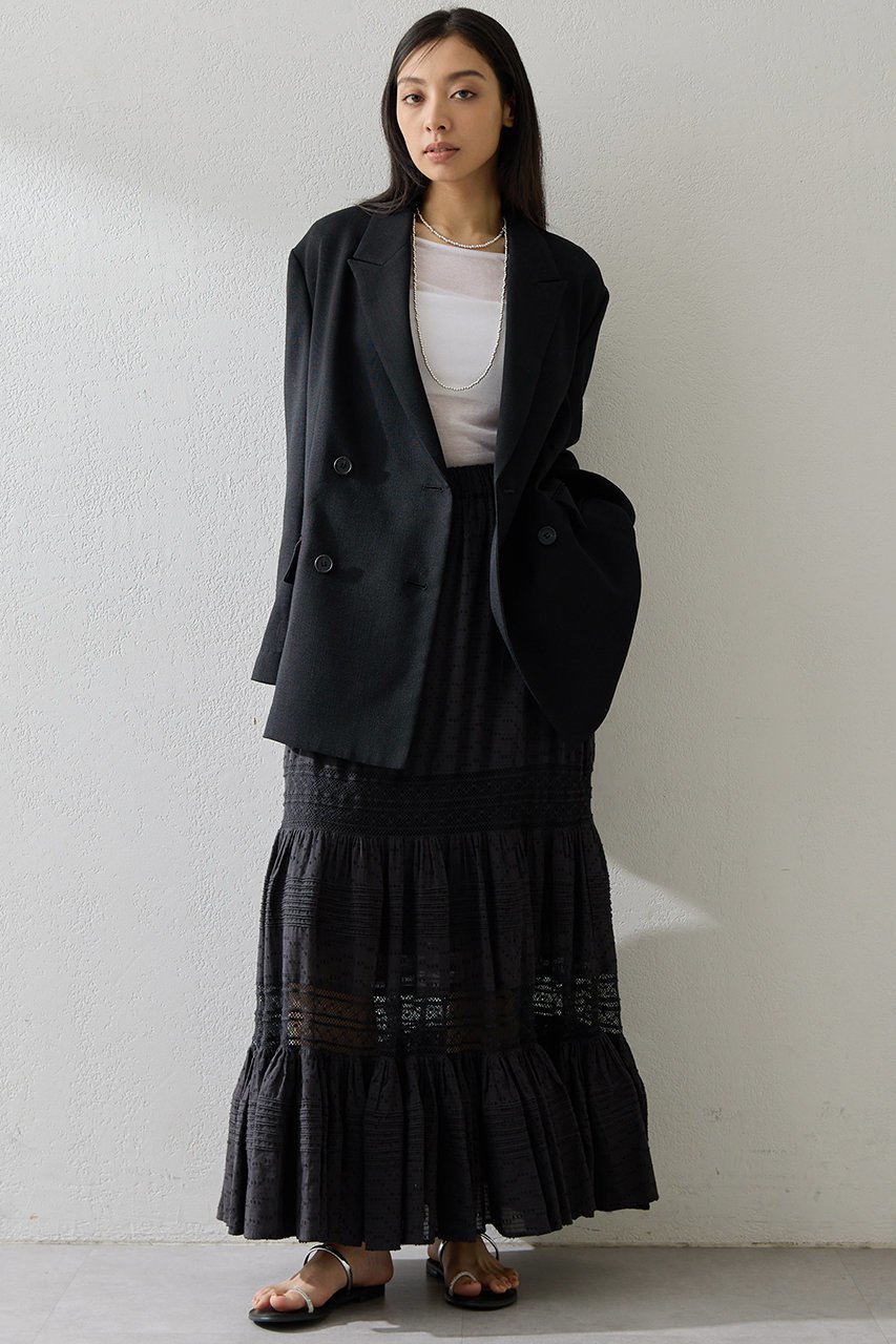 【ウィムガゼット/Whim Gazette】のコットンギャザーマキシスカート 人気、トレンドファッション・服の通販 founy(ファニー) 　ファッション　Fashion　レディースファッション　Fashion for Women　スカート　Skirts　ロングスカート　Long Skirts / Maxi & Midi Skirts　2026年　2026　おすすめ　Recommended / Our Picks　インド　Indian Textile　ギャザー　Gathered, Ruffled　ティアードスカート　Tiered Skirt, Flounced Skirt　レース　Lace, Lace Fabric　ロング　Long, Long-Length　夏　Summer　春　Spring　S/S・春夏　SS, Spring/Summer, Warm Season　other-2|ID: prp329100004848447 ipo3291000000035444278