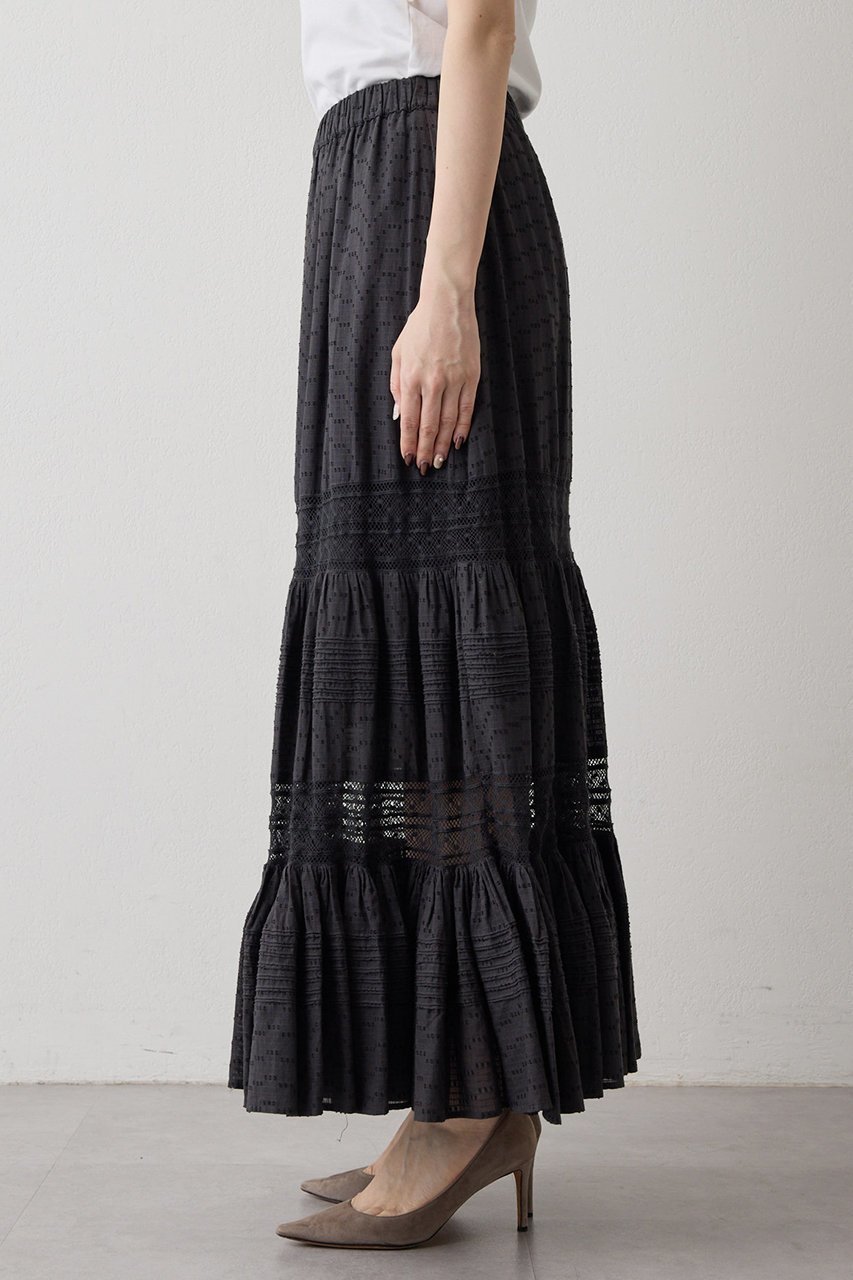 【ウィムガゼット/Whim Gazette】のコットンギャザーマキシスカート 人気、トレンドファッション・服の通販 founy(ファニー) 　ファッション　Fashion　レディースファッション　Fashion for Women　スカート　Skirts　ロングスカート　Long Skirts / Maxi & Midi Skirts　2026年　2026　おすすめ　Recommended / Our Picks　インド　Indian Textile　ギャザー　Gathered, Ruffled　ティアードスカート　Tiered Skirt, Flounced Skirt　レース　Lace, Lace Fabric　ロング　Long, Long-Length　夏　Summer　春　Spring　S/S・春夏　SS, Spring/Summer, Warm Season　other-8|ID: prp329100004848447 ipo3291000000035444284