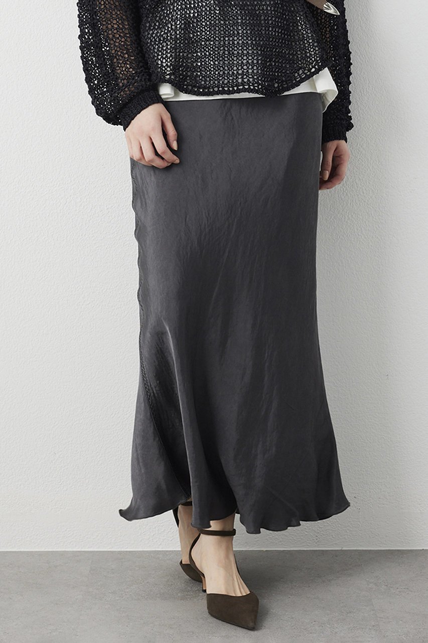 【ウィムガゼット/Whim Gazette】のピグメントロングスカート インテリア・キッズ・メンズ・レディースファッション・服の通販 founy(ファニー) ファッション Fashion レディースファッション Fashion for Women スカート Skirts ロングスカート Long Skirts / Maxi & Midi Skirts 2026年 2026 おすすめ Recommended / Our Picks キュプラ Cupro, Eco Fabric クール Cool, Chic シルク Silk, 100% Silk セットアップ Set-Up, Coordinated Outfit フェミニン Feminine, Girly マーメイド Mermaid, Fishtail Silhouette モダン Modern, Contemporary ロング Long, Long-Length ヴィンテージ Vintage Style 夏 Summer 春 Spring S/S・春夏 SS, Spring/Summer, Warm Season チャコールグレー|ID: prp329100004848448 ipo3291000000036025748