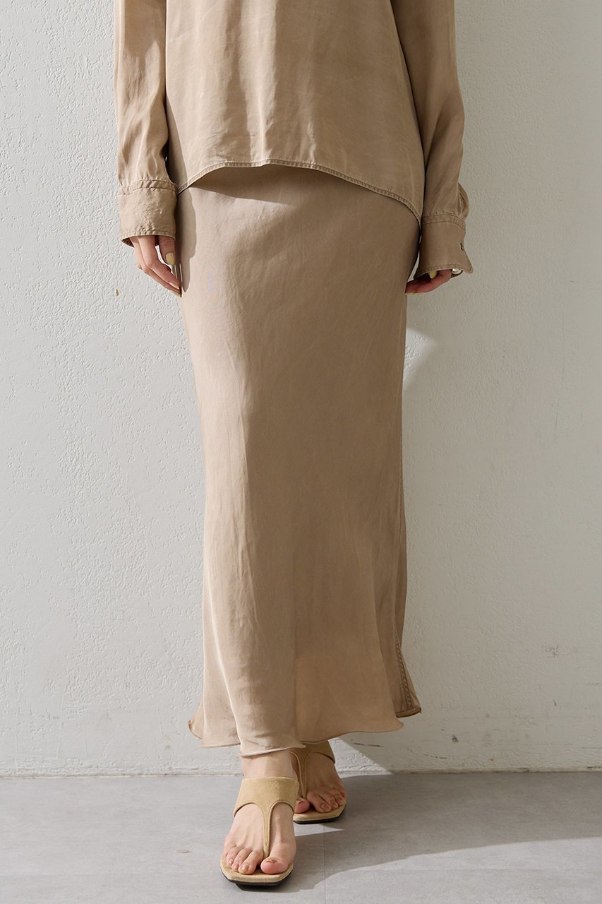 【ウィムガゼット/Whim Gazette】のピグメントロングスカート インテリア・キッズ・メンズ・レディースファッション・服の通販 founy(ファニー) ファッション Fashion レディースファッション Fashion for Women スカート Skirts ロングスカート Long Skirts / Maxi & Midi Skirts 2026年 2026 おすすめ Recommended / Our Picks キュプラ Cupro, Eco Fabric クール Cool, Chic シルク Silk, 100% Silk セットアップ Set-Up, Coordinated Outfit フェミニン Feminine, Girly マーメイド Mermaid, Fishtail Silhouette モダン Modern, Contemporary ロング Long, Long-Length ヴィンテージ Vintage Style 夏 Summer 春 Spring S/S・春夏 SS, Spring/Summer, Warm Season ベージュ|ID: prp329100004848448 ipo3291000000036025749