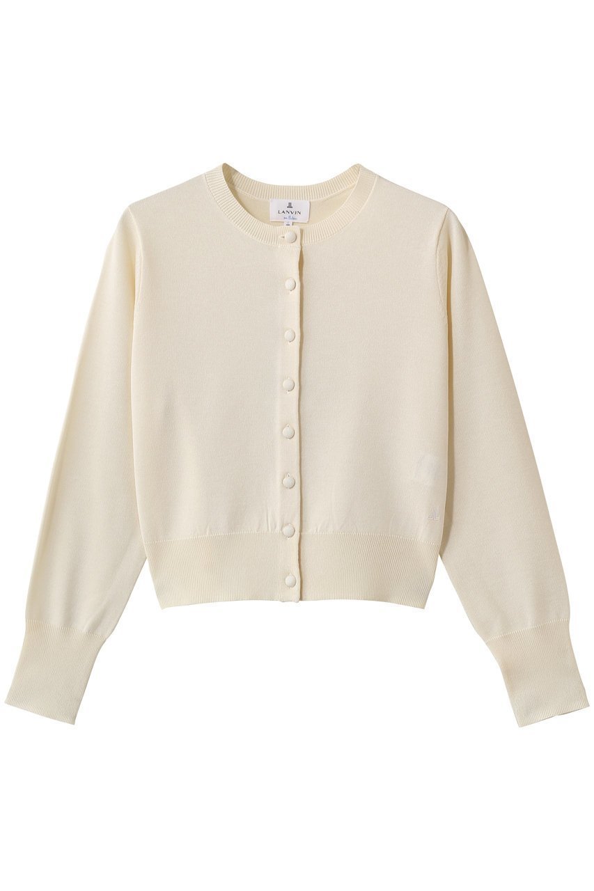 【ランバン オン ブルー/LANVIN en Bleu】のメニーボタンカーディガン インテリア・キッズ・メンズ・レディースファッション・服の通販 founy(ファウニー) 　ファッション　Fashion　レディースファッション　Fashion for Women　トップス・カットソー　Cut & Sew Tops　ニット　Knit Tops & Sweaters　カーディガン・羽織り　Layered Style Cardigans　カーディガン　Cardigan, Knitwear　クラシック　Classic, Timeless Style　コンパクト　Compact, Small Size　ショート　Short, Short Length　トレンド　Trend, Trending Now　フロント　Front, Front Design　ボトム　Bottoms, Lower Wear　ワイド　Wide, Wide Fit　エレガント 上品　Elegant　オフ|ID: prp329100004848453 ipo3291000000036887040