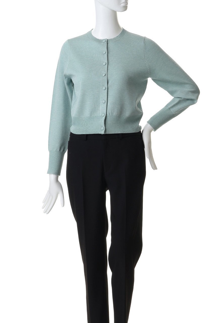 【ランバン オン ブルー/LANVIN en Bleu】のメニーボタンカーディガン 大人の最旬トレンドファッション＆コーディネート founy(ファウニー) 　ファッション　Fashion　レディースファッション　Fashion for Women　トップス・カットソー　Cut & Sew Tops　ニット　Knit Tops & Sweaters　カーディガン・羽織り　Layered Style Cardigans　カーディガン　Cardigan, Knitwear　クラシック　Classic, Timeless Style　コンパクト　Compact, Small Size　ショート　Short, Short Length　トレンド　Trend, Trending Now　フロント　Front, Front Design　ボトム　Bottoms, Lower Wear　ワイド　Wide, Wide Fit　エレガント 上品　Elegant　other-2|ID: prp329100004848453 ipo3291000000036947649