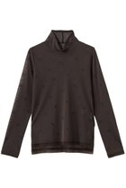 【ランバン オン ブルー/LANVIN en Bleu】のフラワー刺しゅうチュールカットソー 人気、トレンドファッション・服の通販 founy(ファニー) ファッション Fashion レディースファッション Fashion for Women トップス・カットソー Cut & Sew Tops シャツ・ブラウス・オフィスカジュアル Elegant Blouses & Button-Ups ロングTシャツ・Tシャツ Longline T-Shirts & Tees カットソー・ベーシックTシャツ Cut-and-Sewn Tops / Stretch Tees & Basics 2026年 2026 カットソー Cut and Sewn Top カーディガン Cardigan, Knitwear キャミソール Camisole, Spaghetti Strap Top スタンド Stand Collar, Upright Stand スリーブ Sleeve, Long Sleeve / Short Sleeve チュール Tulip, Tulip Motif フェミニン Feminine, Girly フラワー Flower, Floral ロング Long, Long-Length 夏 Summer 春 Spring S/S・春夏 SS, Spring/Summer, Warm Season thumbnail ブラウン|ID: prp329100004848454 ipo3291000000035444341