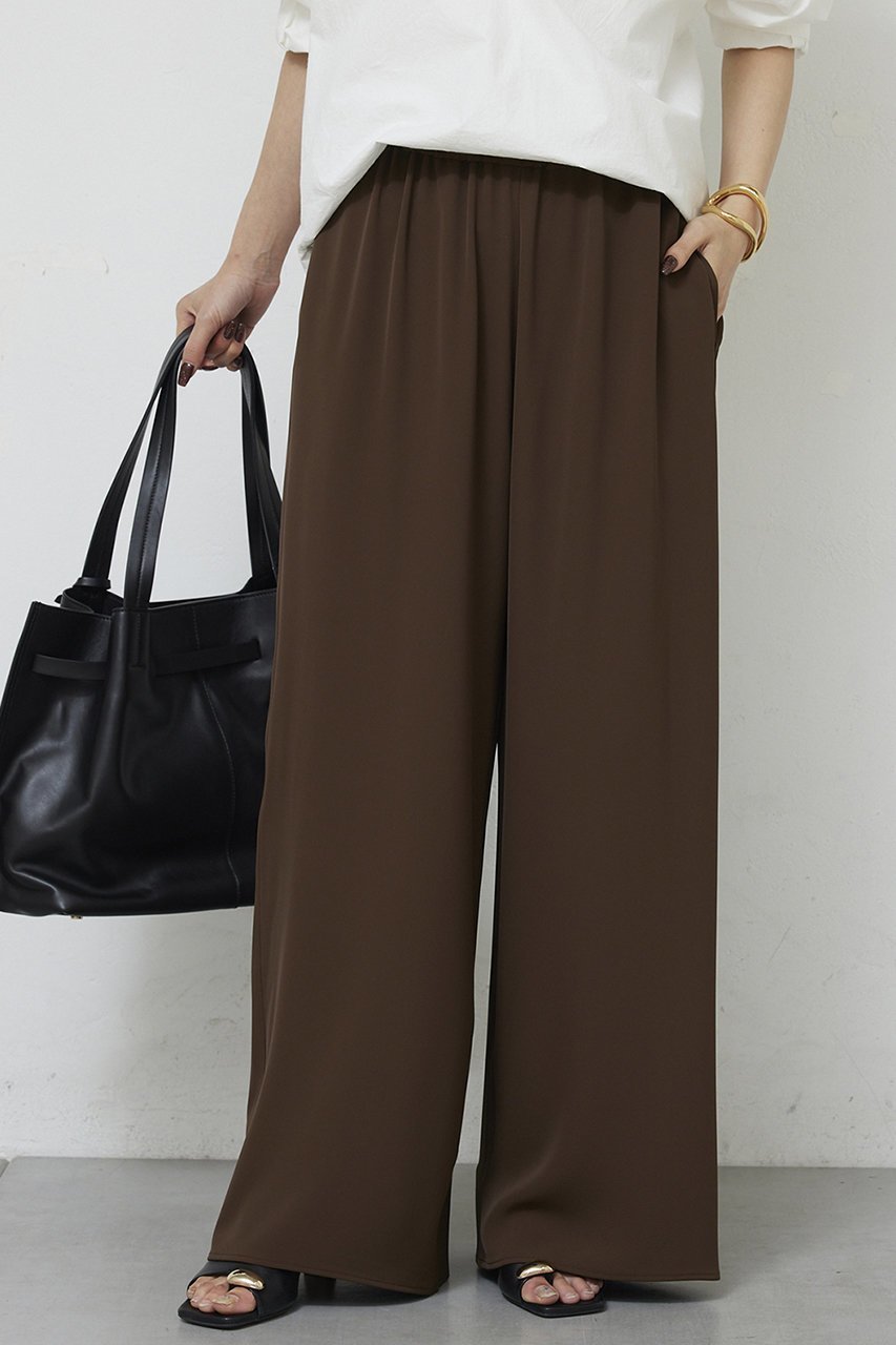 【ガリャルダガランテ/GALLARDAGALANTE】のワイドイージーパンツ インテリア・キッズ・メンズ・レディースファッション・服の通販 founy(ファニー) ファッション Fashion レディースファッション Fashion for Women パンツ Pants & Trousers 2026年 2026 ワイド Wide, Wide Fit エレガント 上品 Elegant 夏 Summer 春 Spring S/S・春夏 SS, Spring/Summer, Warm Season ダークブラウン|ID: prp329100004848457 ipo3291000000035444363