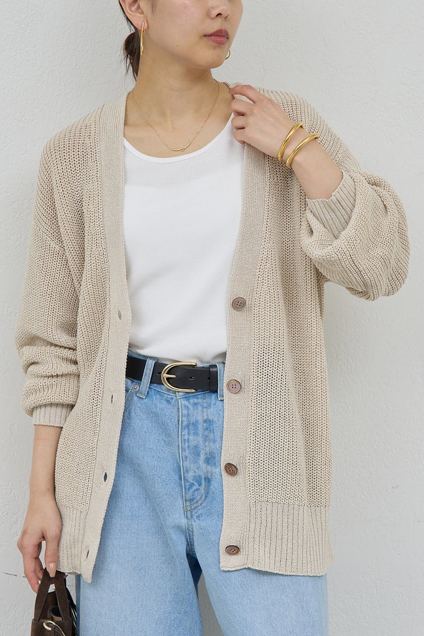 【ガリャルダガランテ/GALLARDAGALANTE】のMIXヤーンカーデ インテリア・キッズ・メンズ・レディースファッション・服の通販 founy(ファウニー) 　ファッション　Fashion　レディースファッション　Fashion for Women　トップス・カットソー　Cut & Sew Tops　ニット　Knit Tops & Sweaters　カーディガン・羽織り　Layered Style Cardigans　カーディガン　Cardigan, Knitwear　リラックス　Relax, Relaxed Fit　羽織　Haori, Light Jacket　ベージュ|ID: prp329100004848459 ipo3291000000036929348