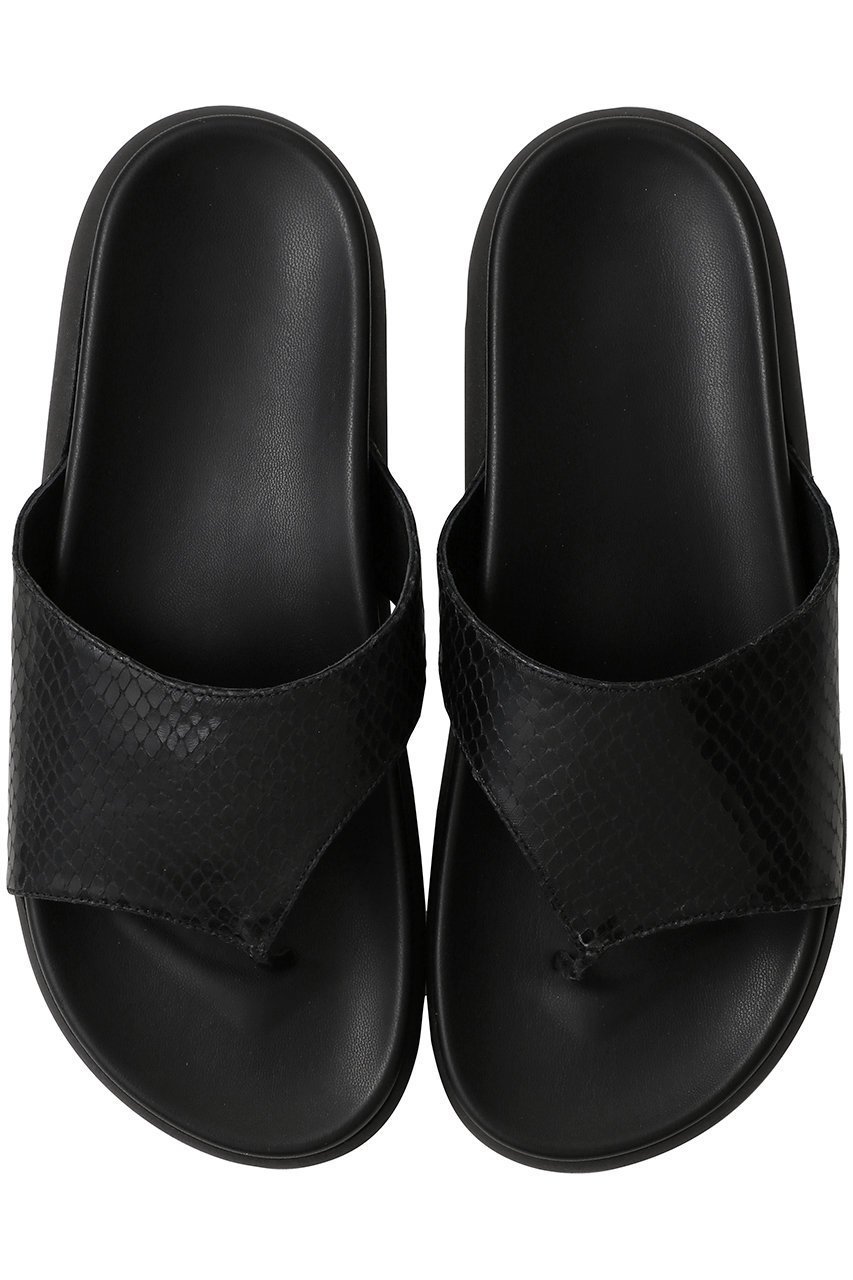 【ペリーコ/PELLICO】の【PELLICO SUNNY】スネーク型押し厚底トングサンダル インテリア・キッズ・メンズ・レディースファッション・服の通販 founy(ファニー) 　ファッション　Fashion　レディースファッション　Fashion for Women　2026年　2026　サンダル　Sandals, Summer Shoes　厚底　Platform Shoes　夏　Summer　春　Spring　S/S・春夏　SS, Spring/Summer, Warm Season　ブラック|ID: prp329100004848466 ipo3291000000036092394