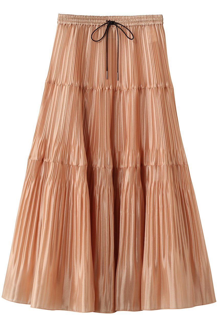 【デパリエ/DEPAREILLE】のシルクポリティアードプリーツスカート インテリア・キッズ・メンズ・レディースファッション・服の通販 founy(ファニー) 　ファッション　Fashion　レディースファッション　Fashion for Women　スカート　Skirts　プリーツスカート / 上品フェミニンスタイル　Pleated Skirts　ロングスカート　Long Skirts / Maxi & Midi Skirts　2026年　2026　シアー　Sheer, See-Through　シルク　Silk, 100% Silk　ジュエリー　Jewelry, Accessories　ティアード　Tiered, Tiered Style　プリーツ　Pleats, Pleated　リュクス　Luxury, Elegant, High-End, Chic　ロング　Long, Long-Length　夏　Summer　春　Spring　S/S・春夏　SS, Spring/Summer, Warm Season　オレンジ|ID: prp329100004848474 ipo3291000000035444510