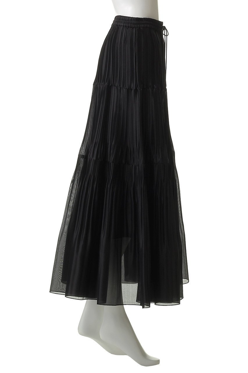 【デパリエ/DEPAREILLE】のシルクポリティアードプリーツスカート 人気、トレンドファッション・服の通販 founy(ファニー) 　ファッション　Fashion　レディースファッション　Fashion for Women　スカート　Skirts　プリーツスカート / 上品フェミニンスタイル　Pleated Skirts　ロングスカート　Long Skirts / Maxi & Midi Skirts　2026年　2026　シアー　Sheer, See-Through　シルク　Silk, 100% Silk　ジュエリー　Jewelry, Accessories　ティアード　Tiered, Tiered Style　プリーツ　Pleats, Pleated　リュクス　Luxury, Elegant, High-End, Chic　ロング　Long, Long-Length　夏　Summer　春　Spring　S/S・春夏　SS, Spring/Summer, Warm Season　other-3|ID: prp329100004848474 ipo3291000000035444514