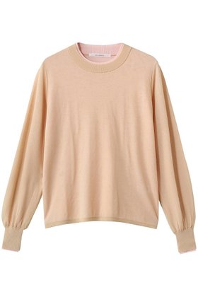 【ミディウミソリッド/MIDIUMISOLID】 sheer layered crew neck P/O プルオーバー人気、トレンドファッション・服の通販 founy(ファニー) ファッション Fashion レディースファッション Fashion for Women トップス・カットソー Cut & Sew Tops ニット Knit Tops & Sweaters カジュアルプルオーバー・ニットトップス Pullovers & Knit Tops / Casual Pullovers 2026年 2026 シアー Sheer, See-Through ジャケット Jacket, Outerwear トレンド Trend, Trending Now エレガント 上品 Elegant 夏 Summer 春 Spring S/S・春夏 SS, Spring/Summer, Warm Season |ID:prp329100004848475