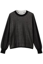 【ミディウミソリッド/MIDIUMISOLID】のsheer layered crew neck P/O プルオーバー black|ID: prp329100004848475 ipo3291000000035444520