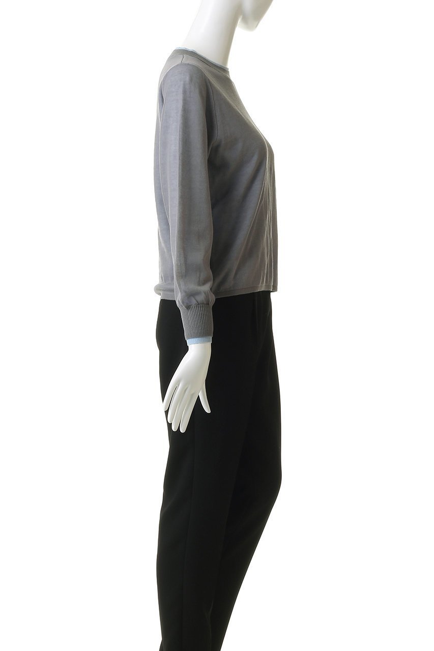 【ミディウミソリッド/MIDIUMISOLID】のsheer layered crew neck P/O プルオーバー 人気、トレンドファッション・服の通販 founy(ファニー) 　ファッション　Fashion　レディースファッション　Fashion for Women　トップス・カットソー　Cut & Sew Tops　ニット　Knit Tops & Sweaters　カジュアルプルオーバー・ニットトップス　Pullovers & Knit Tops / Casual Pullovers　2026年　2026　シアー　Sheer, See-Through　ジャケット　Jacket, Outerwear　トレンド　Trend, Trending Now　エレガント 上品　Elegant　夏　Summer　春　Spring　S/S・春夏　SS, Spring/Summer, Warm Season　other-3|ID: prp329100004848475 ipo3291000000036092440