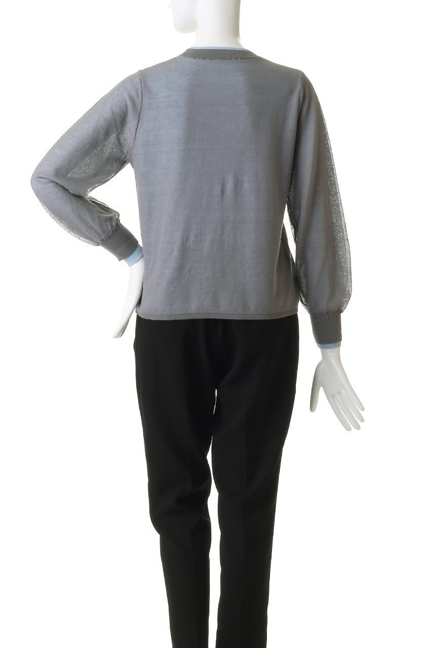 【ミディウミソリッド/MIDIUMISOLID】のsheer layered crew neck P/O プルオーバー 人気、トレンドファッション・服の通販 founy(ファニー) 　ファッション　Fashion　レディースファッション　Fashion for Women　トップス・カットソー　Cut & Sew Tops　ニット　Knit Tops & Sweaters　カジュアルプルオーバー・ニットトップス　Pullovers & Knit Tops / Casual Pullovers　2026年　2026　シアー　Sheer, See-Through　ジャケット　Jacket, Outerwear　トレンド　Trend, Trending Now　エレガント 上品　Elegant　夏　Summer　春　Spring　S/S・春夏　SS, Spring/Summer, Warm Season　other-4|ID: prp329100004848475 ipo3291000000036092441