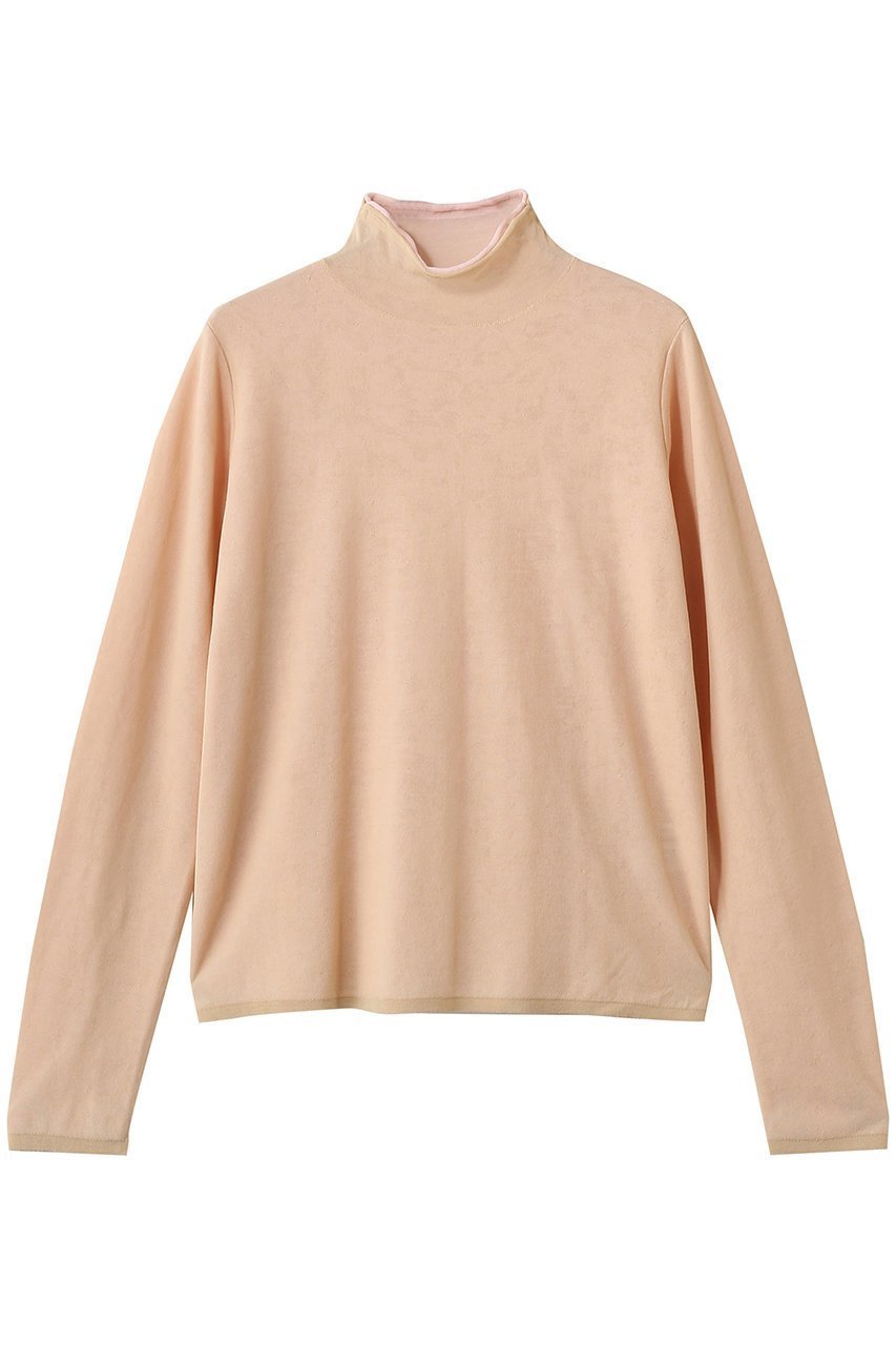 【ミディウミソリッド/MIDIUMISOLID】のsheer layered turtle neck P/O プルオーバー 大人の最旬トレンドファッション＆コーディネート founy(ファウニー) 　ファッション　Fashion　レディースファッション　Fashion for Women　トップス・カットソー　Cut & Sew Tops　ニット　Knit Tops & Sweaters　カジュアルプルオーバー・ニットトップス　Pullovers & Knit Tops / Casual Pullovers　コンパクト　Compact, Small Size　シアー　Sheer, See-Through　シンプル　Simple, Minimal　タートルネック　Turtleneck, High Neck　 other-1|ID: prp329100004848476 ipo3291000000036929388
