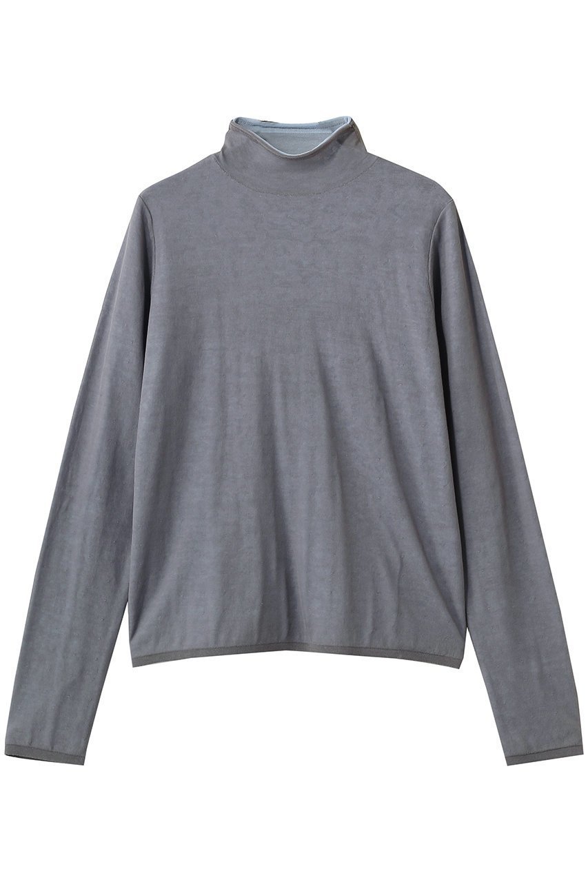 【ミディウミソリッド/MIDIUMISOLID】のsheer layered turtle neck P/O プルオーバー インテリア・キッズ・メンズ・レディースファッション・服の通販 founy(ファウニー) 　ファッション　Fashion　レディースファッション　Fashion for Women　トップス・カットソー　Cut & Sew Tops　ニット　Knit Tops & Sweaters　カジュアルプルオーバー・ニットトップス　Pullovers & Knit Tops / Casual Pullovers　コンパクト　Compact, Small Size　シアー　Sheer, See-Through　シンプル　Simple, Minimal　タートルネック　Turtleneck, High Neck　l.gray|ID: prp329100004848476 ipo3291000000036929394