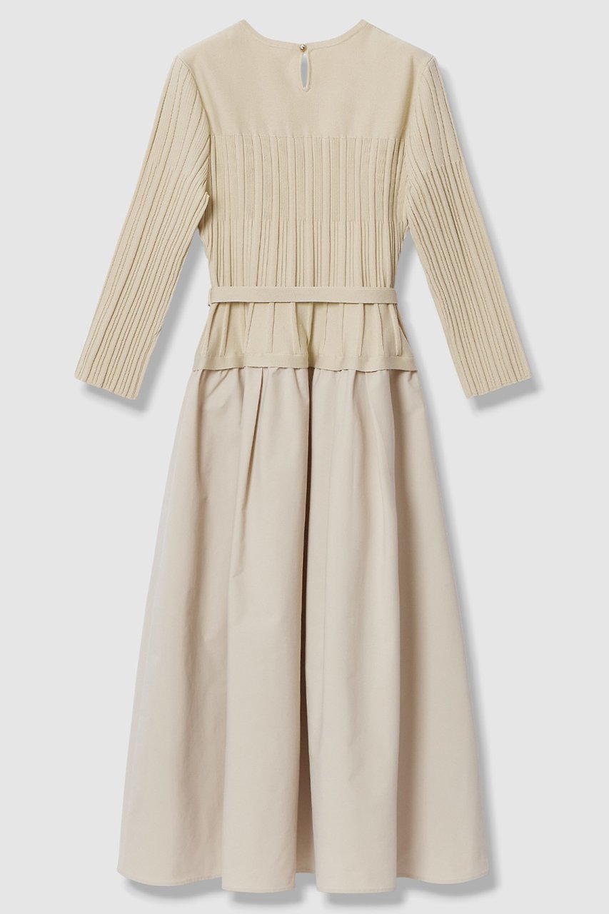 【アナイ/ANAYI】のタフタドッキング ワンピース 人気、トレンドファッション・服の通販 founy(ファニー) 　ファッション　Fashion　レディースファッション　Fashion for Women　ワンピース　Dresses　チュニック　Tunic Tops & Dresses　2026年　2026　タフタ　Taffeta, Structured Fabric　チュニック　Tunic, Long Top　デコルテ　Décolleté, Neckline　ドッキング　Docking, Mixed Material　ネックレス　Necklace, Pendant Necklace　フラット　Flat, Flat Shoes　ペチコート　Petticoat, Underskirt　ロング　Long, Long-Length　夏　Summer　春　Spring　S/S・春夏　SS, Spring/Summer, Warm Season　other-2|ID: prp329100004848478 ipo3291000000035444543