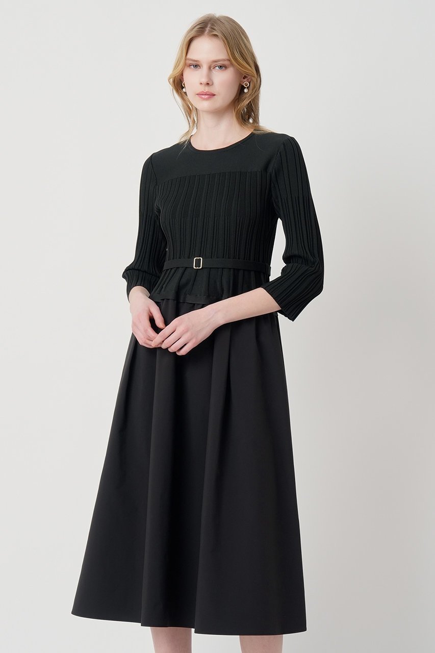 【アナイ/ANAYI】のタフタドッキング ワンピース 人気、トレンドファッション・服の通販 founy(ファニー) 　ファッション　Fashion　レディースファッション　Fashion for Women　ワンピース　Dresses　チュニック　Tunic Tops & Dresses　2026年　2026　タフタ　Taffeta, Structured Fabric　チュニック　Tunic, Long Top　デコルテ　Décolleté, Neckline　ドッキング　Docking, Mixed Material　ネックレス　Necklace, Pendant Necklace　フラット　Flat, Flat Shoes　ペチコート　Petticoat, Underskirt　ロング　Long, Long-Length　再入荷　Restock / Back in Stock　夏　Summer　春　Spring　S/S・春夏　SS, Spring/Summer, Warm Season　other-8|ID: prp329100004848478 ipo3291000000035875484