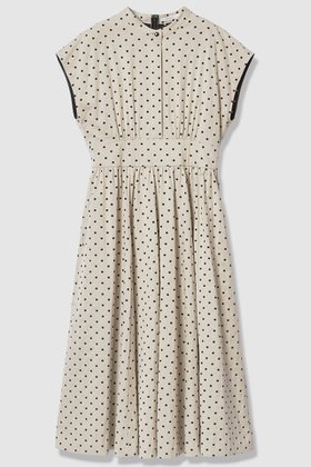 【アナイ/ANAYI】 モノトーンドットジャガードフレア ワンピース人気、トレンドファッション・服の通販 founy(ファニー) ファッション Fashion レディースファッション Fashion for Women ワンピース Dresses チュニック Tunic Tops & Dresses 2026年 2026 ジャカード／ジャガード Jacquard, Woven Pattern ストレッチ Stretch, Stretchy Fabric スリーブ Sleeve, Long Sleeve / Short Sleeve チュニック Tunic, Long Top ハーフ Half, Half-Length リラックス Relax, Relaxed Fit ロング Long, Long-Length 夏 Summer 春 Spring S/S・春夏 SS, Spring/Summer, Warm Season 軽量 Lightweight, Ultra Light |ID:prp329100004848480