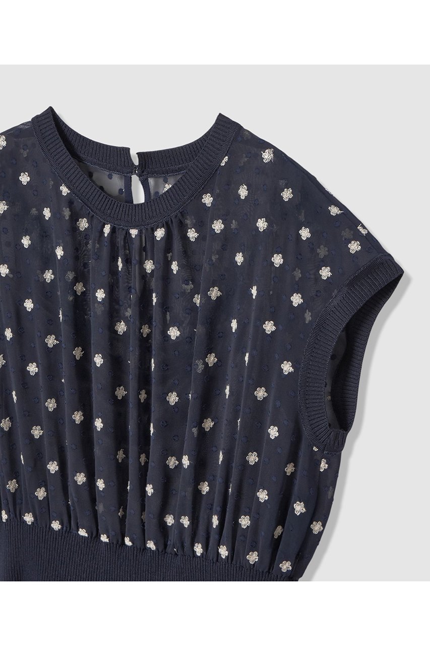 【アナイ/ANAYI】のフラワー刺繍ドットフレア ワンピース 人気、トレンドファッション・服の通販 founy(ファニー) 　ファッション　Fashion　レディースファッション　Fashion for Women　ワンピース　Dresses　チュニック　Tunic Tops & Dresses　2026年　2026　ジャケット　Jacket, Outerwear　チュニック　Tunic, Long Top　ドット　Polka Dot, Dot Pattern　フェミニン　Feminine, Girly　フラワー　Flower, Floral　フレア　Flare, Flared　ブルゾン　Blouson, Bomber Jacket　夏　Summer　春　Spring　S/S・春夏　SS, Spring/Summer, Warm Season　other-3|ID: prp329100004848481 ipo3291000000035444568