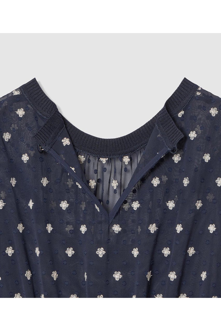 【アナイ/ANAYI】のフラワー刺繍ドットフレア ワンピース 人気、トレンドファッション・服の通販 founy(ファニー) 　ファッション　Fashion　レディースファッション　Fashion for Women　ワンピース　Dresses　チュニック　Tunic Tops & Dresses　2026年　2026　ジャケット　Jacket, Outerwear　チュニック　Tunic, Long Top　ドット　Polka Dot, Dot Pattern　フェミニン　Feminine, Girly　フラワー　Flower, Floral　フレア　Flare, Flared　ブルゾン　Blouson, Bomber Jacket　夏　Summer　春　Spring　S/S・春夏　SS, Spring/Summer, Warm Season　other-4|ID: prp329100004848481 ipo3291000000035444569