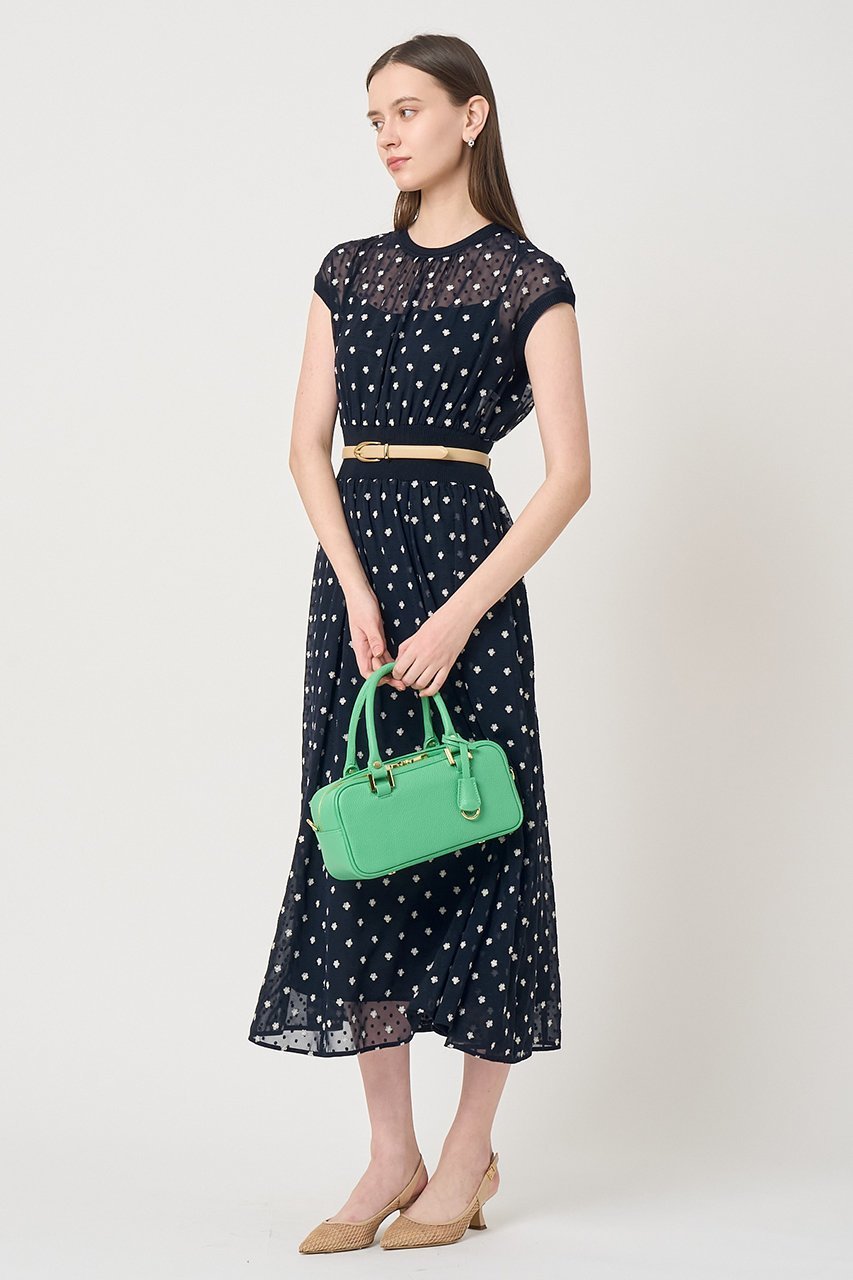 【アナイ/ANAYI】のフラワー刺繍ドットフレア ワンピース 人気、トレンドファッション・服の通販 founy(ファニー) 　ファッション　Fashion　レディースファッション　Fashion for Women　ワンピース　Dresses　チュニック　Tunic Tops & Dresses　2026年　2026　ジャケット　Jacket, Outerwear　チュニック　Tunic, Long Top　ドット　Polka Dot, Dot Pattern　フェミニン　Feminine, Girly　フラワー　Flower, Floral　フレア　Flare, Flared　ブルゾン　Blouson, Bomber Jacket　夏　Summer　春　Spring　S/S・春夏　SS, Spring/Summer, Warm Season　other-8|ID: prp329100004848481 ipo3291000000035444573