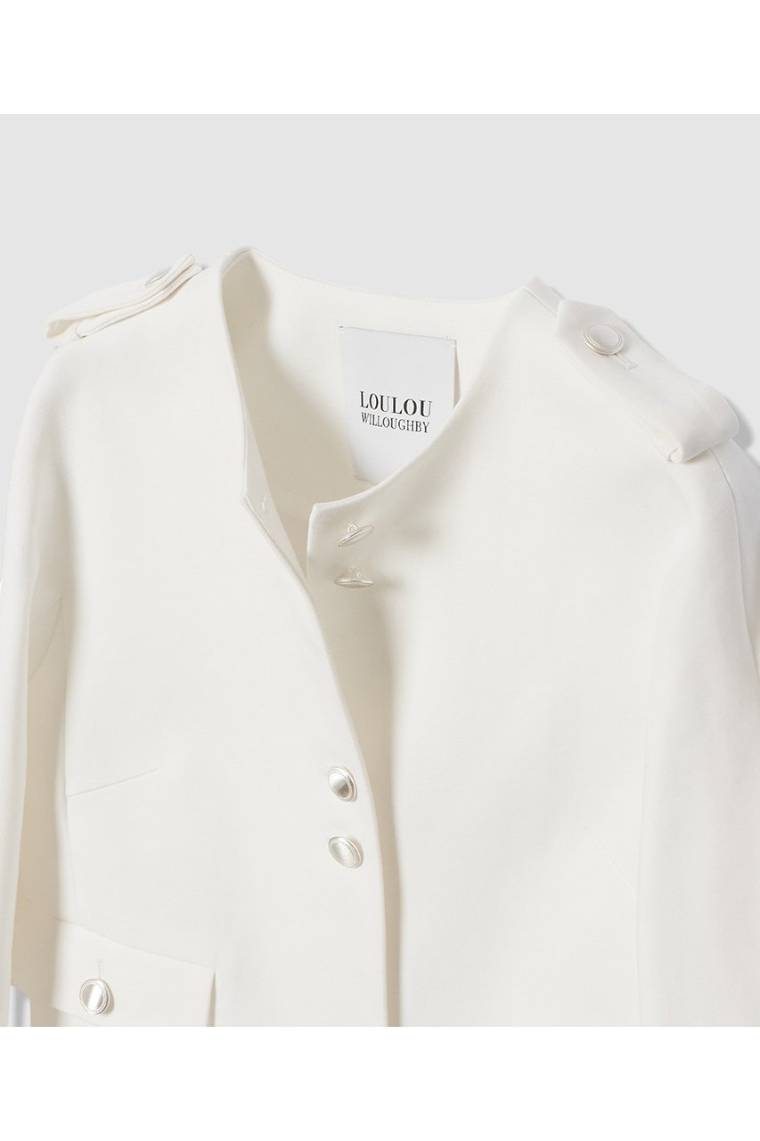 【アルアバイル/allureville】の【LOULOU WILLOUGHBY】コットンダブルクロスジャケット 人気、トレンドファッション・服の通販 founy(ファニー) ファッション Fashion レディースファッション Fashion for Women アウター Coat / Outerwear Collection レディースジャケット・軽アウター Jackets 2026年 2026 コンパクト Compact, Small Size シンプル Simple, Minimal ジャケット Jacket, Outerwear バランス Balance, Style Balance パターン Pattern, Design Print 夏 Summer 春 Spring S/S・春夏 SS, Spring/Summer, Warm Season other-3|ID: prp329100004848484 ipo3291000000035444592