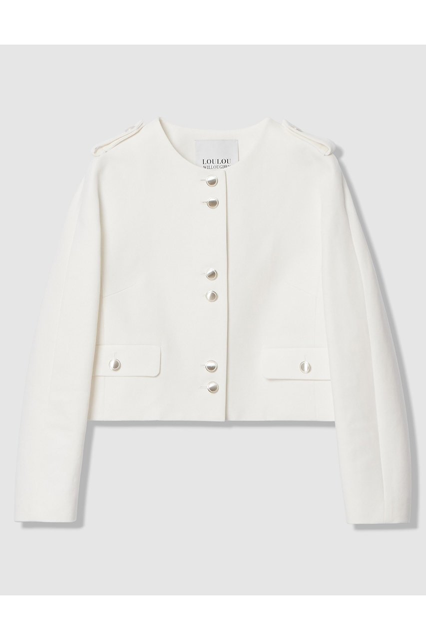 【アルアバイル/allureville】の【LOULOU WILLOUGHBY】コットンダブルクロスジャケット 人気、トレンドファッション・服の通販 founy(ファニー) 　ファッション　Fashion　レディースファッション　Fashion for Women　アウター　Coat / Outerwear Collection　レディースジャケット・軽アウター　Jackets　2026年　2026　コンパクト　Compact, Small Size　シンプル　Simple, Minimal　ジャケット　Jacket, Outerwear　バランス　Balance, Style Balance　パターン　Pattern, Design Print　夏　Summer　春　Spring　S/S・春夏　SS, Spring/Summer, Warm Season　 other-1|ID: prp329100004848484 ipo3291000000036092450
