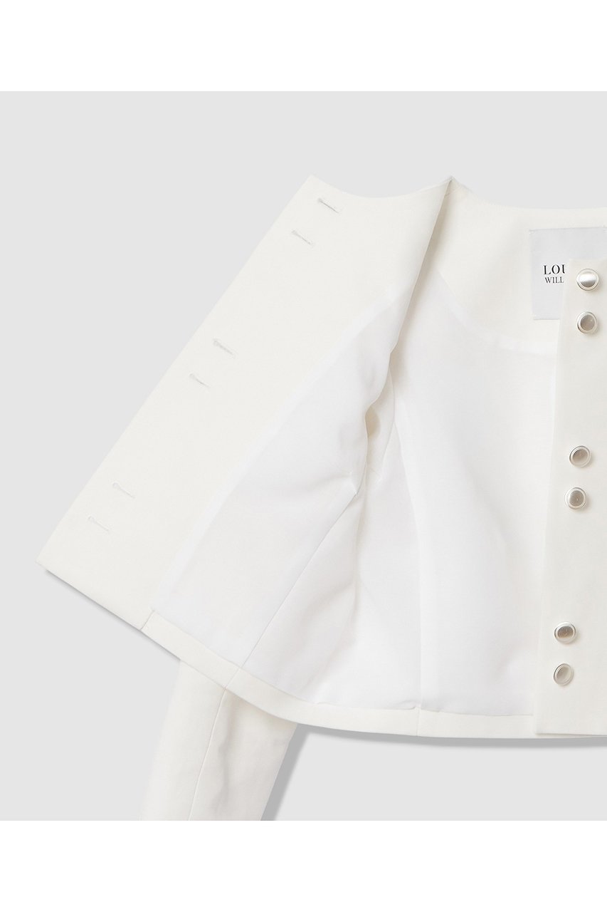 【アルアバイル/allureville】の【LOULOU WILLOUGHBY】コットンダブルクロスジャケット 人気、トレンドファッション・服の通販 founy(ファニー) 　ファッション　Fashion　レディースファッション　Fashion for Women　アウター　Coat / Outerwear Collection　レディースジャケット・軽アウター　Jackets　2026年　2026　コンパクト　Compact, Small Size　シンプル　Simple, Minimal　ジャケット　Jacket, Outerwear　バランス　Balance, Style Balance　パターン　Pattern, Design Print　夏　Summer　春　Spring　S/S・春夏　SS, Spring/Summer, Warm Season　other-7|ID: prp329100004848484 ipo3291000000036092457